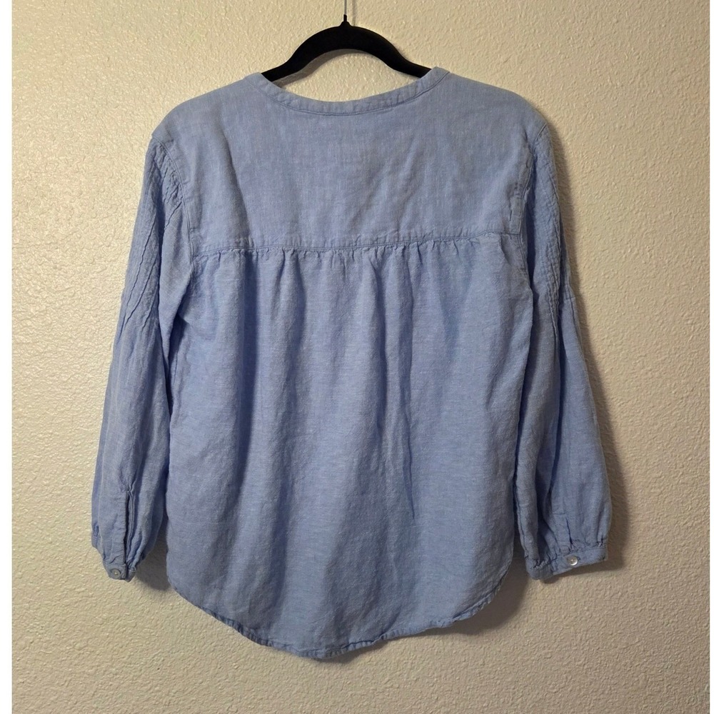 Joie Elevated Basic Linen Blend Button Front Blou… - image 6